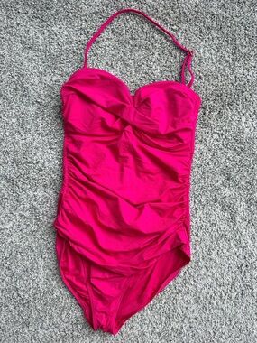 Women’s Anne Cole Pink Bandeau One Piece Swimsuit